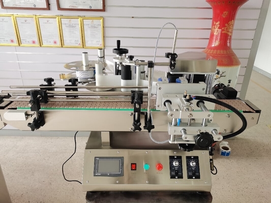 Effortless Labeling with 130 KG Automatic Self-adhesive Round Bottle Labeling Machine