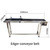 1.5m Length SS Body Material Conveyor Belt Table for Semi-automatic Production Line