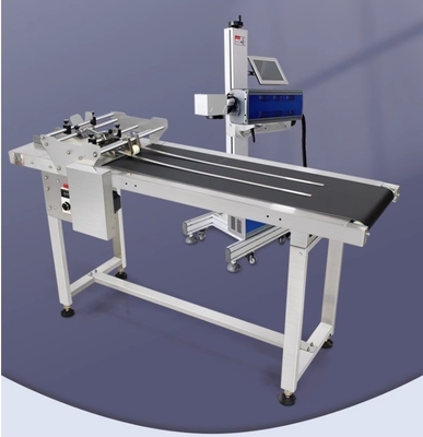 120w High Speed Full Automatic Dater Printer Coder Used Feeder Paging Machine with Conveyor