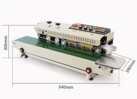 Aluminum Foil/Plastic Bags Continuous Band Sealer with Single Layer Thickness≤0.08mm