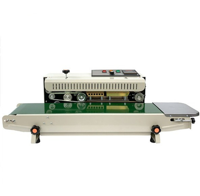 Film Packaging Band Sealer with Horizontal Solid Ink Coding Sealing Speed 0-12m/min