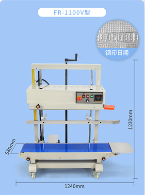 FR-1100V Automatic Vertical Continuous Band Plastic Bag Sealing Machine for Packaging