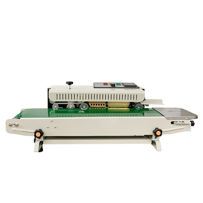 Food Shop Automatic Continuous Band Sealer Machine for Plastic Film Bags Heat Sealing