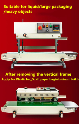 Vertical Solid-Inker Printer Film Sealer/Plastic Bag Sealing Machine 25 KG Capacity