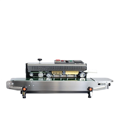 Horizontal Continuous Band Sealing Machine with Iron Gear and 0-300C Temperature Range