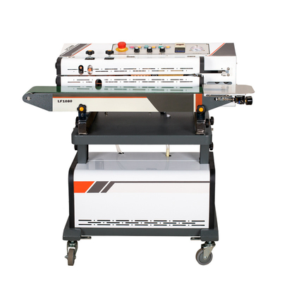 LF1080 Continuous Air Suction Gas Flushing Band Sealer Vacuum Inflating Bag Sealing Machine