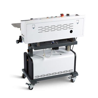 LF1080 Continuous Air Suction Gas Flushing Band Sealer Vacuum Inflating Bag Sealing Machine