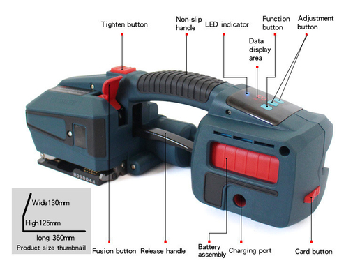 Electric Battery Powered Pp Belt And Pet Belt Strapping Tool