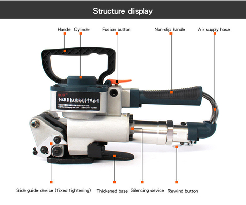 PET PP Packaging Material Manual Pneumatic Strapping Machine for Food Beverage Shops