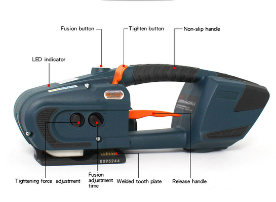 Electric Battery Powered Plastic Strapping Tool with 3.0A Capacity 340*130*120mm