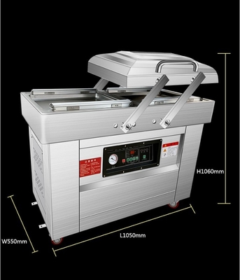 Double Chambers Vacuum Packing Machine for Soybean/Meat/Fish/Pork/Bee/Rice 140 KG Capacity