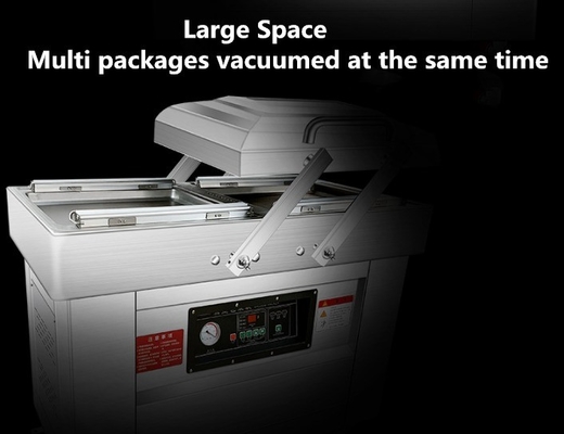 Double Chambers Vacuum Packing Machine for Soybean/Meat/Fish/Pork/Bee/Rice 140 KG Capacity