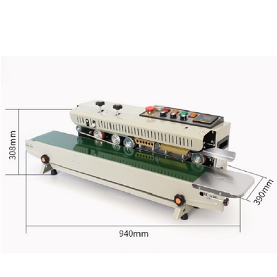 Automatic Plastic Bags Continuous Band Sealer Machine With Date Printing 908*392*292mm