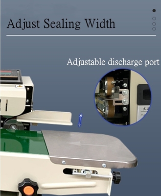 Automatic Plastic Bags Continuous Band Sealer Machine With Date Printing 908*392*292mm