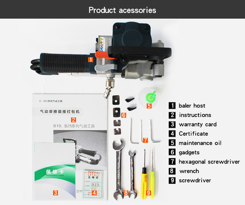13-19mm Strap Size Manual Box Strapping Machine with Air Pressure Manual Operation