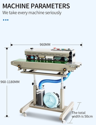 960*505* 960-1108MM Size Automatic Vacuum Sealing Machine with Nitrogen Gas Filling