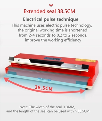 Widely Used Manual Impulse Heat Household Bags Hand Sealing Machine 3mm Sealing Width