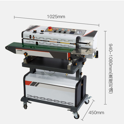 875W Continuous Inflate Vacuum Pumping Packaging Machine for Food Beverage Performance