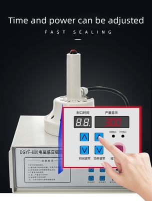 Max Speed 50pcs/min Portable Plastic Bottle Aluminium Foil Induction Sealing Machine