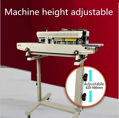 Vertical Floor Standing Sealing Band Sealer Machine For Plastic Bag Max Speed 12m/min