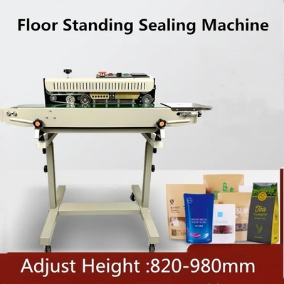Vertical Floor Standing Sealing Band Sealer Machine For Plastic Bag Max Speed 12m/min