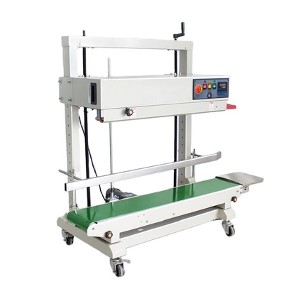 12mm Sealing Width Vertical Band Sealer with Coding Temperature Control Range 0-300C°