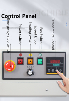 12mm Sealing Width Vertical Band Sealer with Coding Temperature Control Range 0-300C°