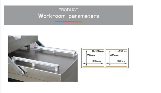 Double Chambers Vacuum Packaging Machine for Meat DZ-820/2SA from Professional Packing