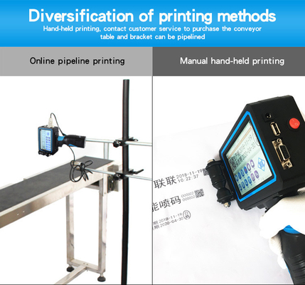 2.7kg Single Color Handheld Inkjet Printer for Date/Serial No./Batch Code/Logo Printing