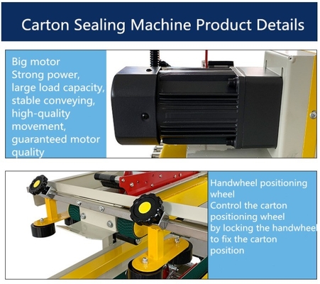 Professional Commercial Carton Box Sealer with Adjustable Height and Caster Movement