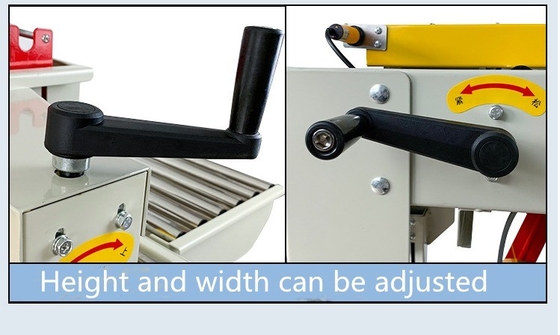 Conveyor Belt Driven Semi Automatic Carton Sealing Machine for 1350*640*1430mm Boxes