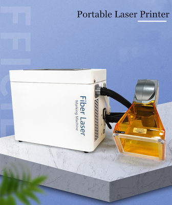 Easy To Move 20W 30W Portable Metal Engraver with Air Cooling Engraving Area 100x100mm