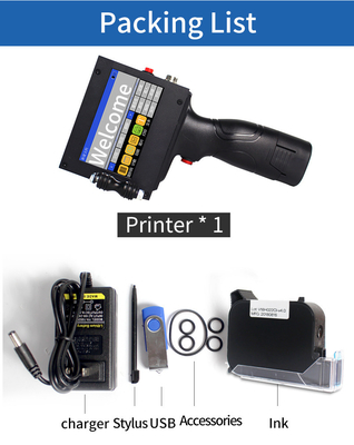 Industrial Inkjet Batch Coding Date Expiring Printing Machine for TIJ Printer 16.8V