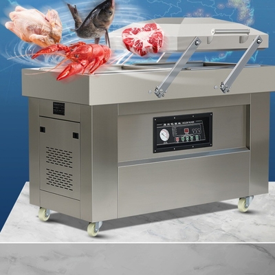 Electric Driven DZ-400 2SB Semi Automatic Fish Meat Vegetable Vacuum Packing Machine