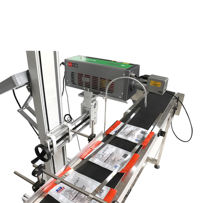 40W CO2 Laser Printer for Expiry Date Batch Code on Plastic Bags Cable Wire PET Bottle