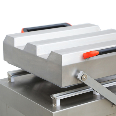 800W Sealing Power DZ-500/2SA Automatic Double Chamber Meat Vacuum Packing Machine