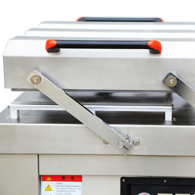 800W Sealing Power DZ-500/2SA Automatic Double Chamber Meat Vacuum Packing Machine