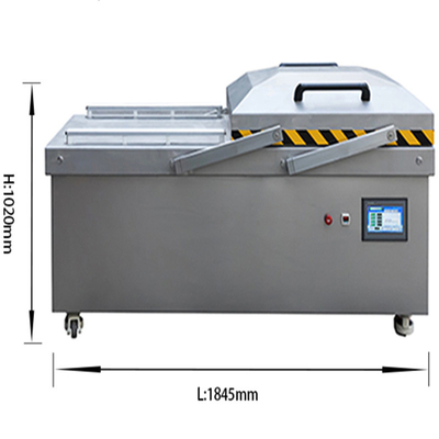 Industrial Large Chambers Vacuum Packer 1600X810X990mm For Tea Meat Rice Food Fish