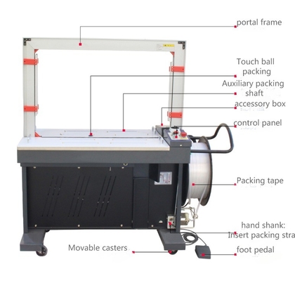 Hotels' Go-To Easy-to-Operate High Table Hot Melt PP Tape Strapping Banding Machine