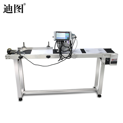 Full Auto Expiry Date Coding Logo TIJ Inkjet Printer Online Machine with Blue Ink