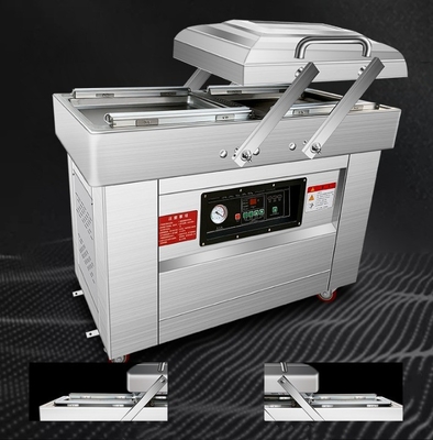 Chicken Meat Beans Fish Double Vacuum Chamber Sealer with 10mm Sealing Width