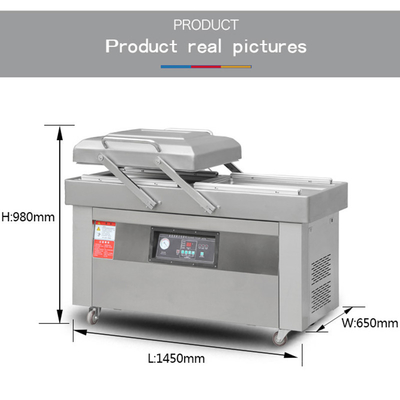 1450*650*980 Double Chamber Vacuum Sealer for Automatic Food Vacuum Packing Machine