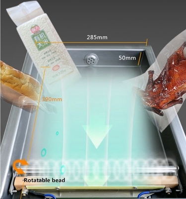 DZ-260 Household Desktop Small Food Vacuum Packaging Machine Chamber Size L390*W285*H90mm