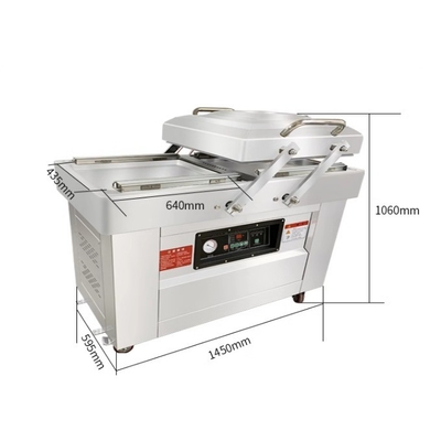 140 KG DZ600/2SB Automatic Double Chamber Vacuum Packing Machine for Food
