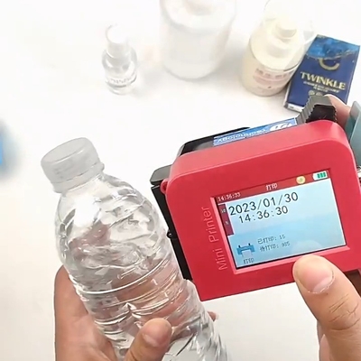 Solvent Ink Mini Handheld Pocket Inkjet Printer for Plastic Bag Date Bar Code QR Code 3 KG