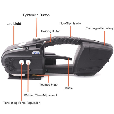 Food Strapping Machine Automatic Handheld Strapper for Fast Charging Time 90mins
