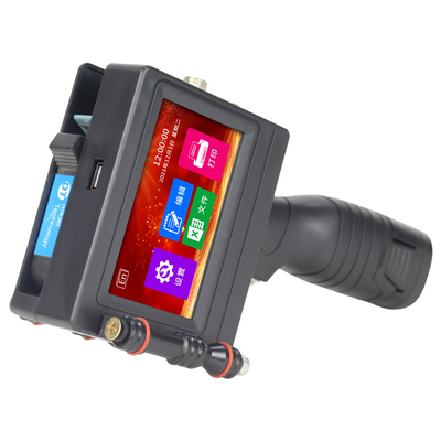 Carton Paper Metal Glass Plastic Bag Handheld Inkjet Printer 2-12.7mm Printing Height