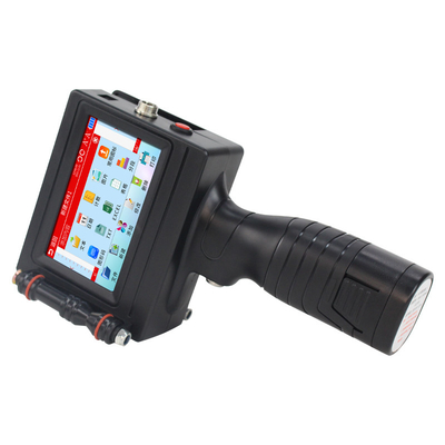 Black Eco Solvent Handheld Printer 600dpi for English Number Qr Bar Code Expire Date