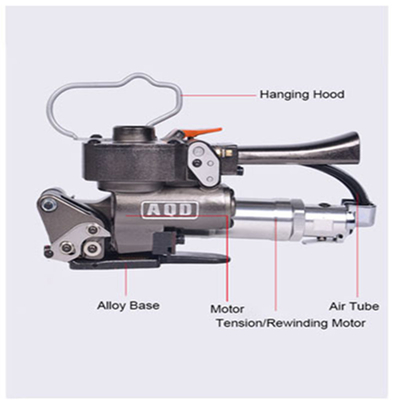 Portable Pneumatic Strapping Tool for PP PET Straps Separate Strap Design