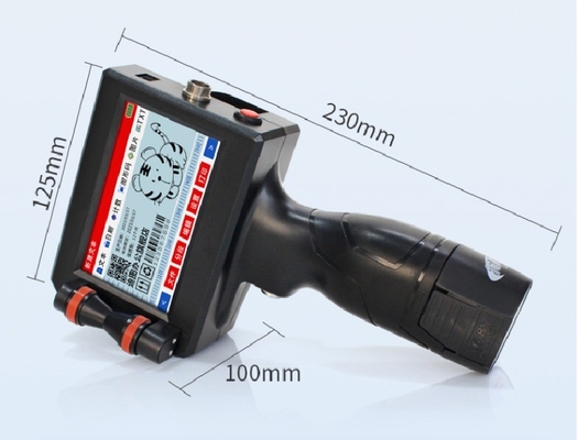 definition Large Screen Handheld Inkjet Printer with and Black Printing Capability